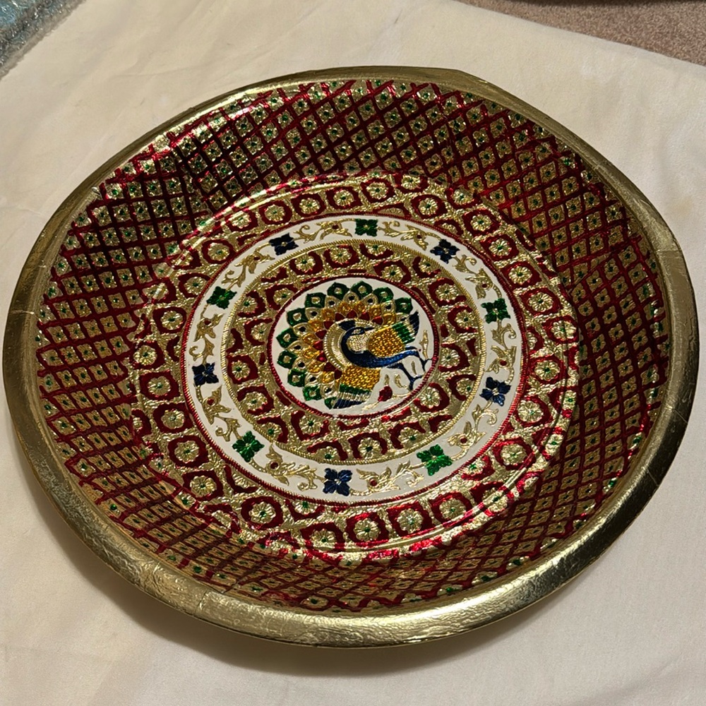Colorful Indian tray